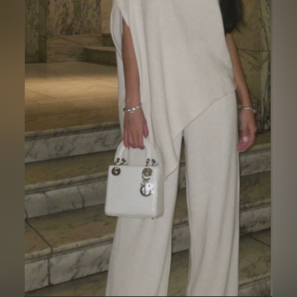 Zara Set - Ecru Soft Dart Pants (Pants Only) - image 3